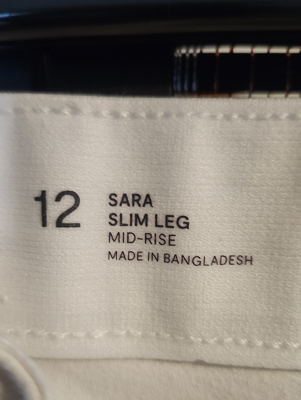 Liz Claiborne Mid-rise White Jean Sz12 - Picture 5 of 5